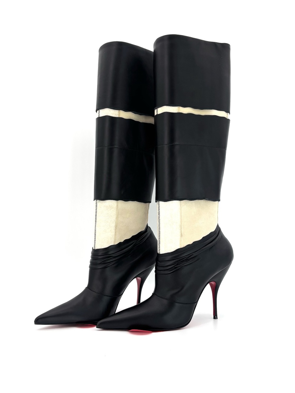 Christian Louboutin x Maison Margiela Xrismarteen 100 Knee High Boots 37.5